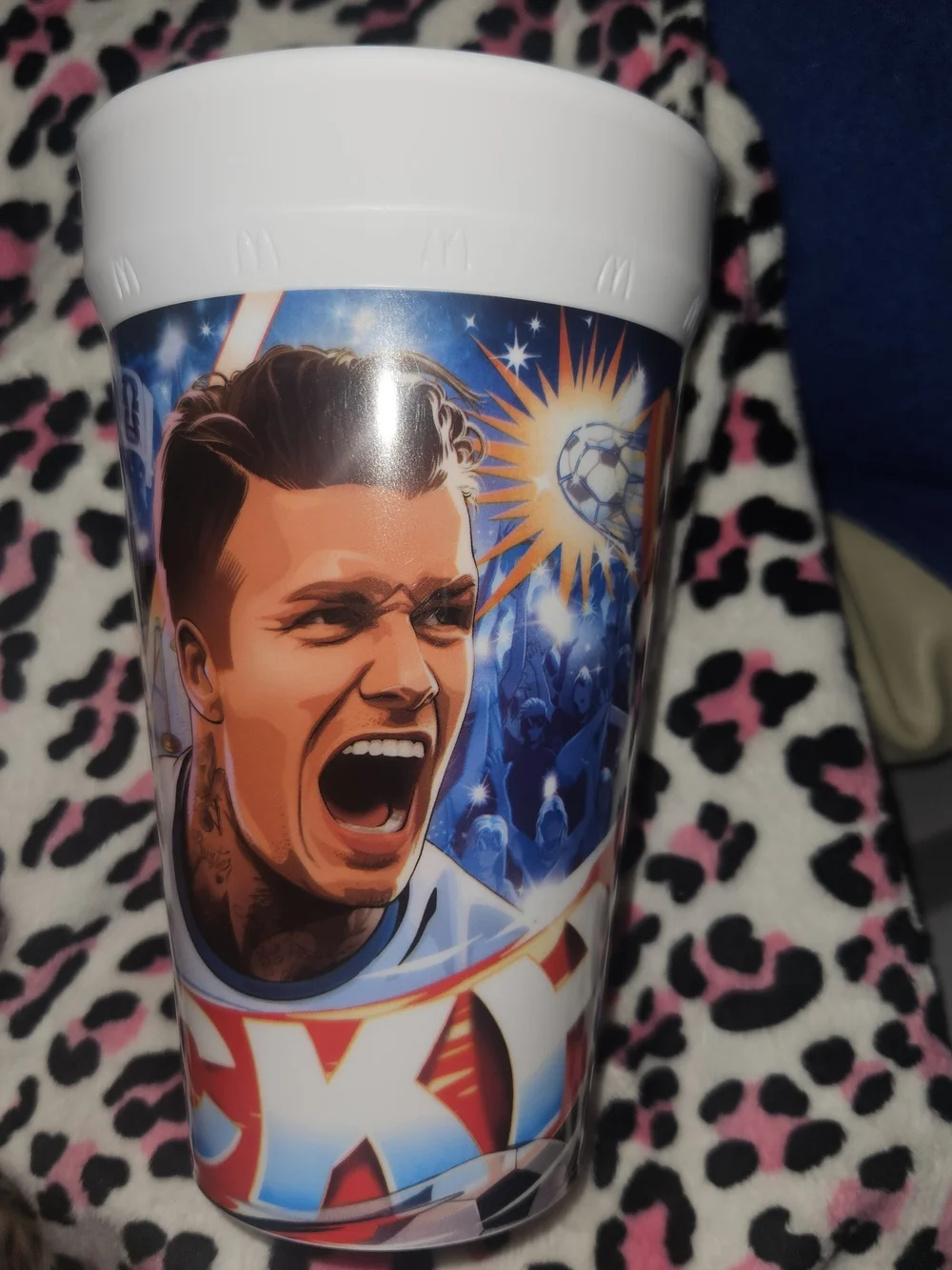 McDonald's Blue, White & Red Soccer Reusable Cup